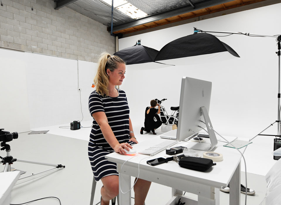 Krissi and Caroline in Wayne Tait's photo studio